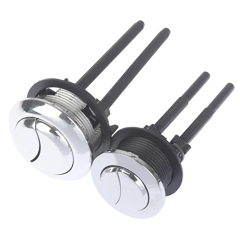 1pc Dual Flush Toilet Tank Button Round Shape Toilet Push Dual Flush Buttons