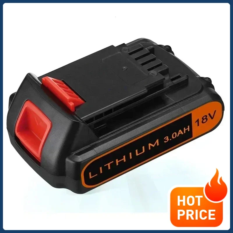18V 2.0Ah 3.0Ah BL2018 Battery Replacement for Black & Decker 20V Max Lithium Compatible with Cordle
