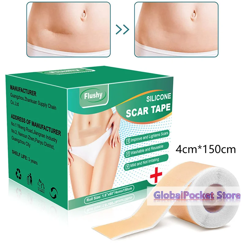 [TG823]Professional Silicone Scar Sheets Scars Treatment Reusable Silicone Scar Strips Type For Keloid C-Section Surgery Burn