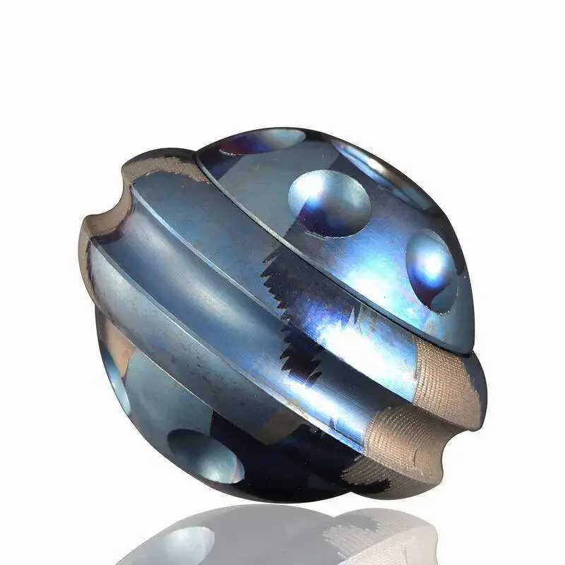 Perle de lanière en alliage de titane MG TC4 Planet |   Pendentif couteau EDC pour équipement de plein air et EDC