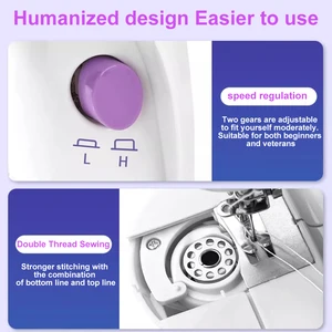 Handheld Sewing Machine, Mini Sewing Machine, Light and Speed Control for Beginners, DIY Home Accessories, 202 12 Main Sales Portable Sewing Machine - №4