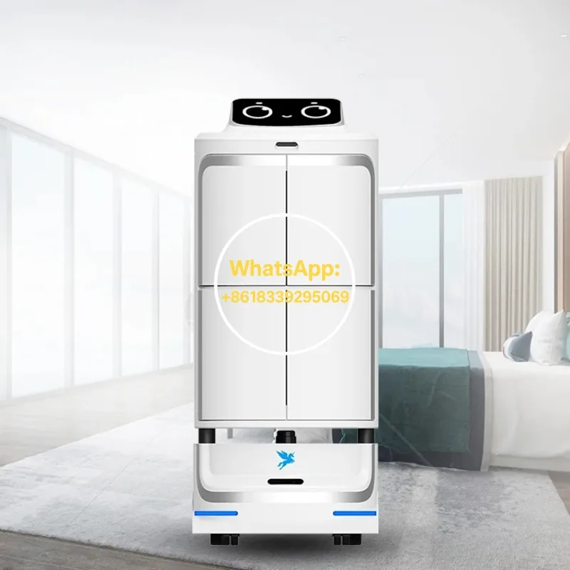 روبوت توصيل الطعام AI النادل روبوت نظام تقديم المطاعم التجارية الملاحة الذكية كفاءة خدمة مقهى الفندق العملاء #2