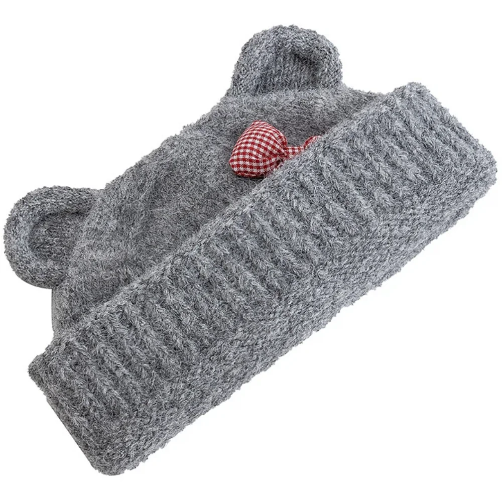 حار بيع المرأة قبعة صغيرة فضفاضة مع لطيف القط الأذن جميل القوس نمط الشتاء قبعات منسوجة للإناث الشارع الشهير الشتاء قبعة