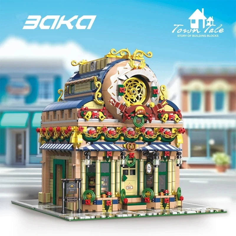 

New MOC 33202 2770pcs Idea Street View Dessert Workshop Building Blocks Bricks Model Construction Toys for Children Birthday Gif