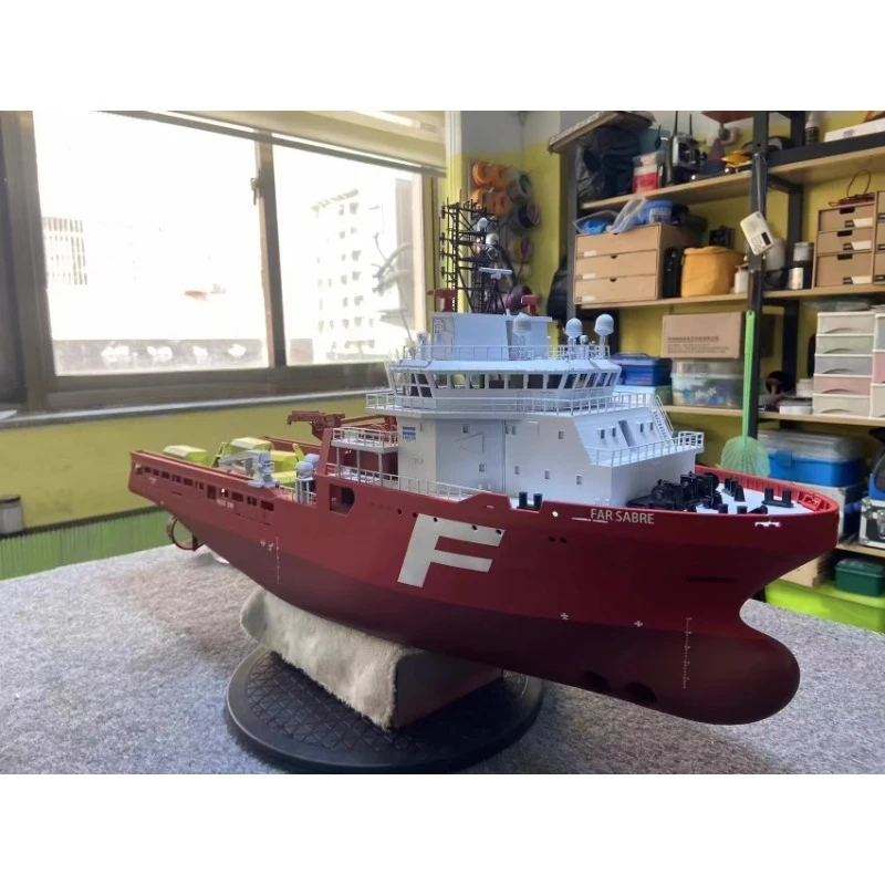 تجميع RC قارب أطقم منمذجة 1/100 مرساة كما AHTS Tug UT 712 لتقوم بها بنفسك طباعة ثلاثية الأبعاد اختياري المنتج النهائي