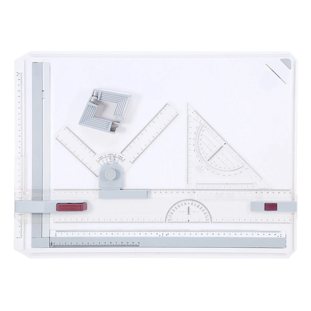 

Multifuctional Drawing Board Table Pad with Parallel Motion and Angle Rulers Scho Engineering Drawing Board