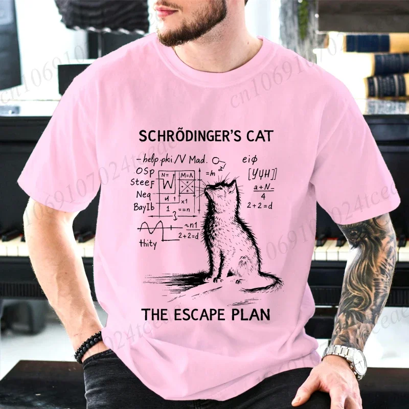 The Escape Plan Mens Graphic Tee，Funny Science Teacher Shirt,T-Shirts for Women Men Gift for Science Lover Physics Enthusiasts
