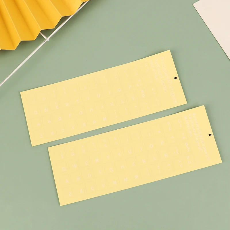 1 Vel Standaard Spaans Portugees Taal Transparant Toetsenbord Stickers Lay-Out Knop Alfabet Voor Pc Laptop Accessoires