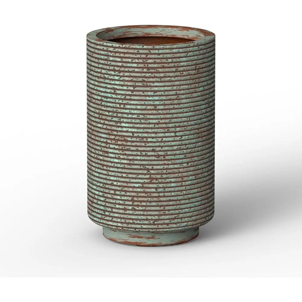 

Кашпо HuJade из бетона, круглое, высотой 15,7 дюйма, с текстурой состаренного камня, с дренажным отверстием, для использования в помещении