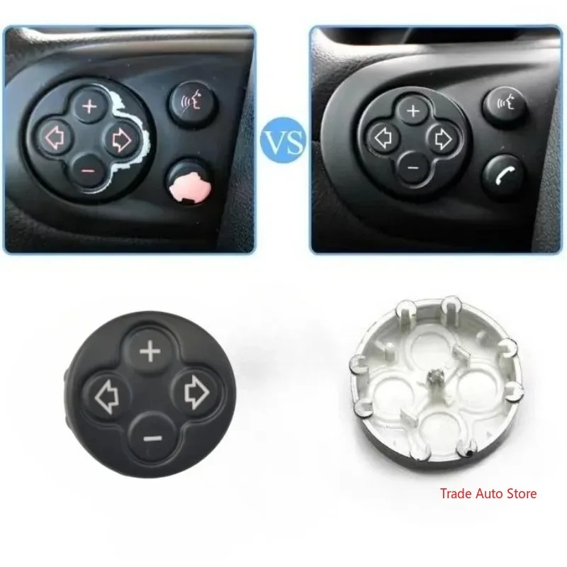 Steering Wheel Volume Adjustment Switch Cruise Control Button Cover For BMW MINI Cooper R55 R56 R57 R58 R59 R60 R61 Set
