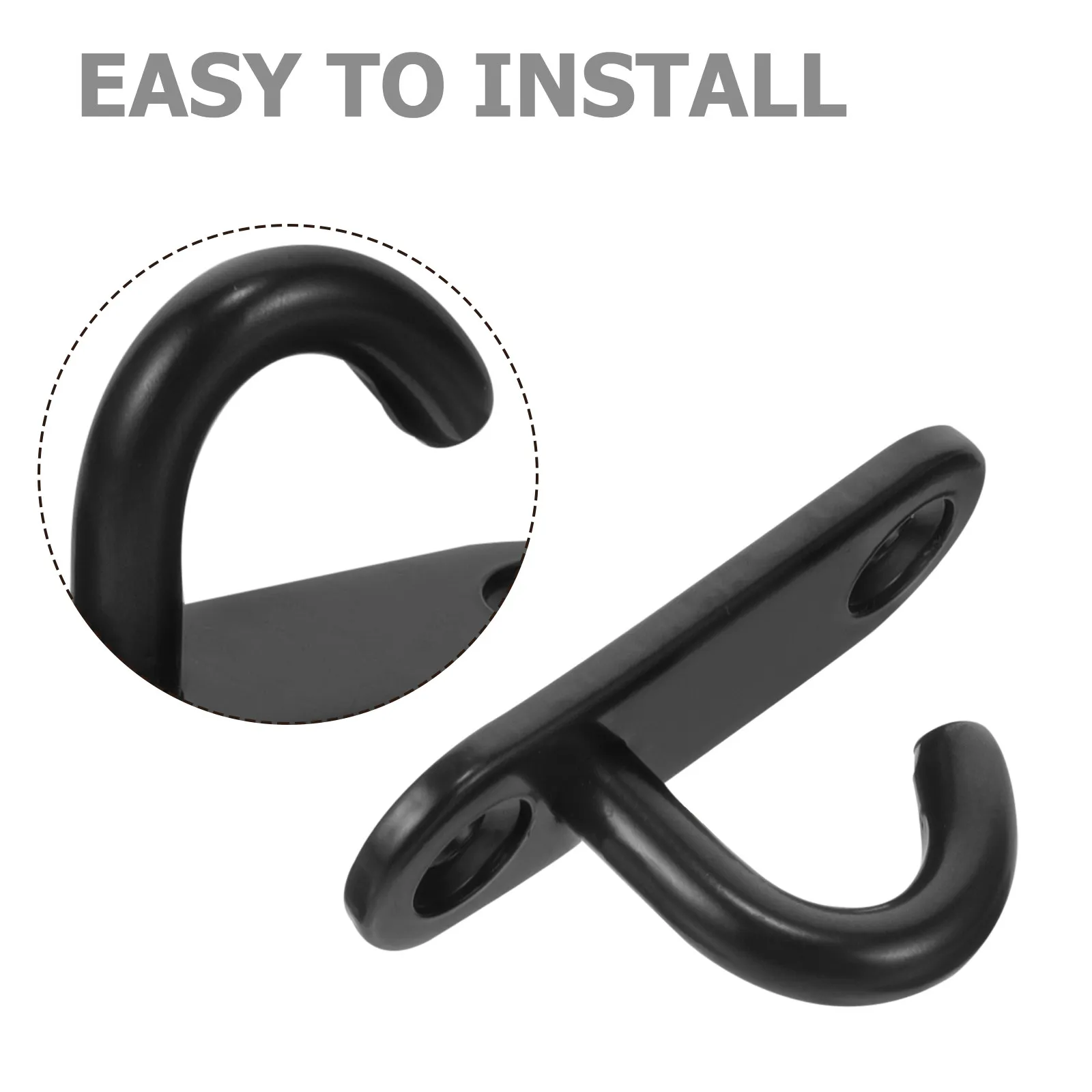 4Pcs Heavy Duty Pad Eye Plate Hooks Stainless Steel U Shaped Ceiling Wall Sandbag Swing Hanging Hardware Oval Opening Quick