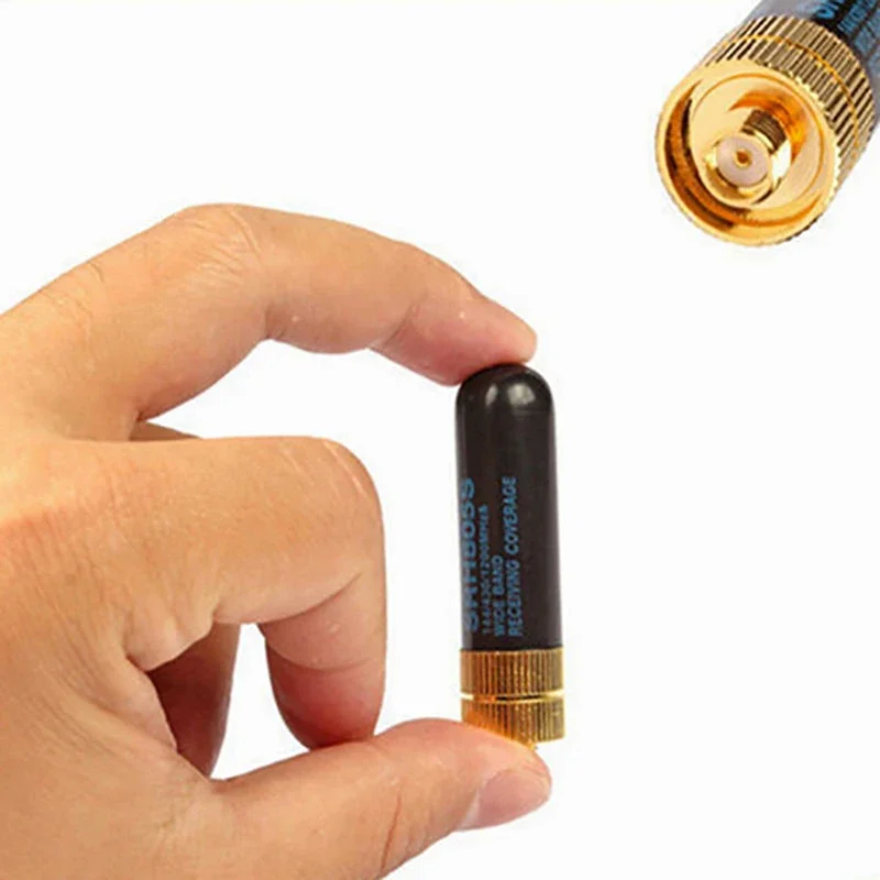 Mini SRH-805S 5ซม.SMA-F Female เสาอากาศคู่สำหรับ Baofeng UV-5R BF-888s วิทยุ