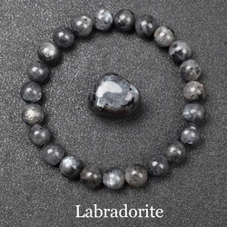 Natural Black Labradorite Beads Bracelet Men Women Real Original Labrador Black Stone Bracelets Made of Natural Stone Jewelry