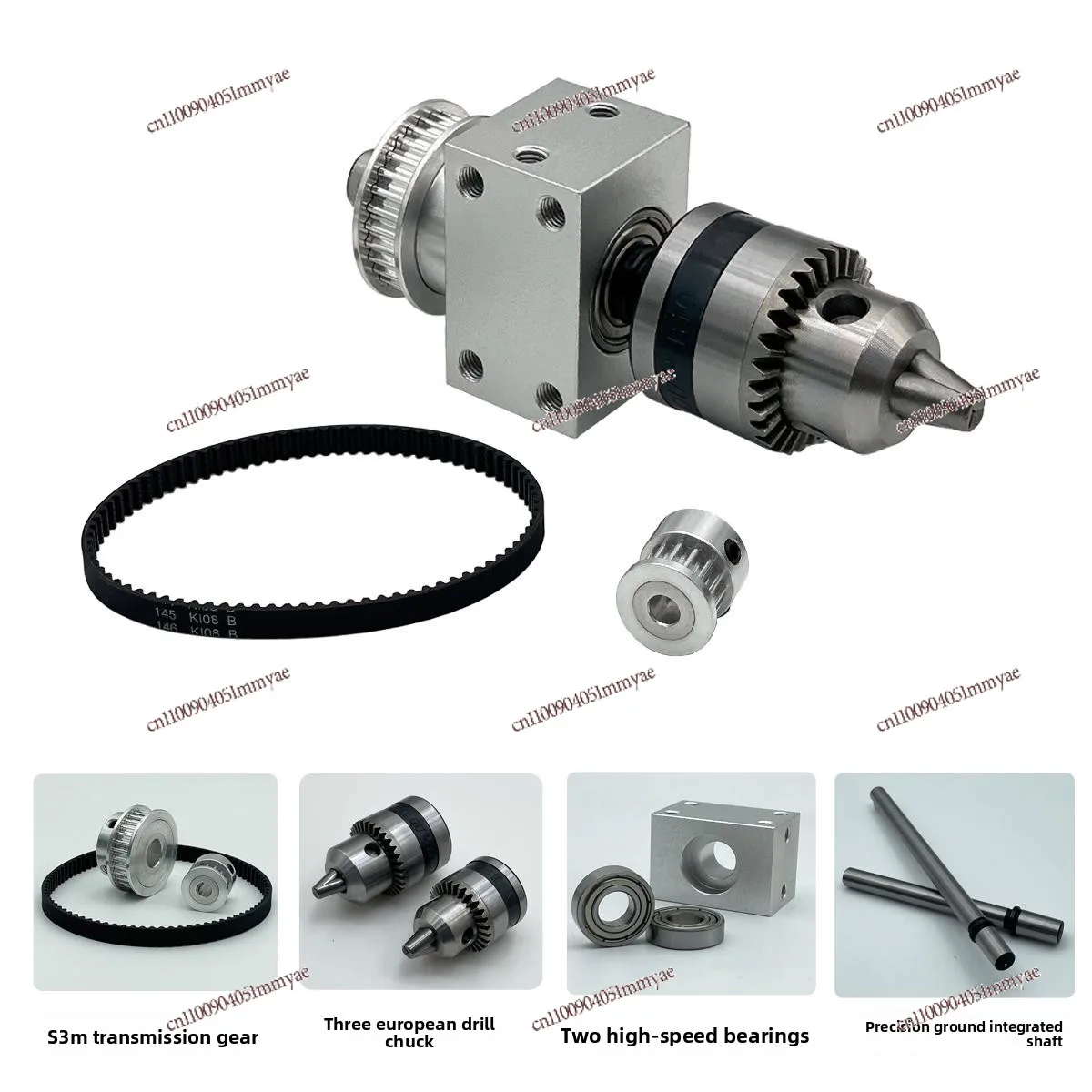 Multifunctional bench drill spindle precision unpowered bearing seat DIY lathe electric drill drive shaft assembly