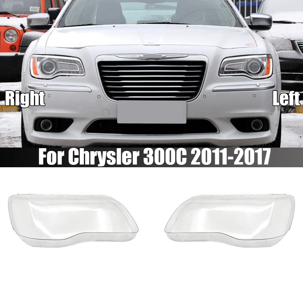 

For Chrysler 300C 2011-2017 Transparent Headlight Cover Lampshade Headlamp Lamp Shell Plexiglass Replace Original Lens