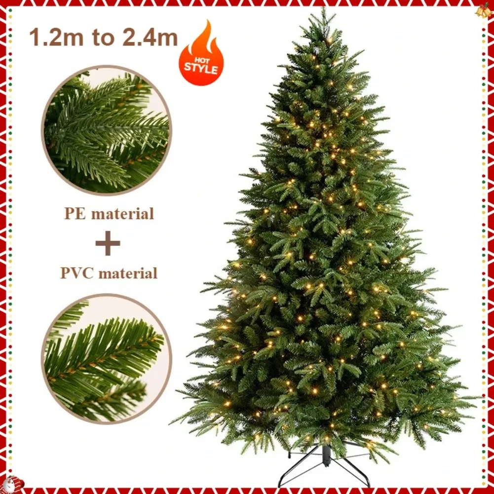 

Artificial Christmas Tree with Led Lights High-grade PE/PVC Encrypted Christmas Tree 1.2m to 2.4m Christmas New Year Decoration/