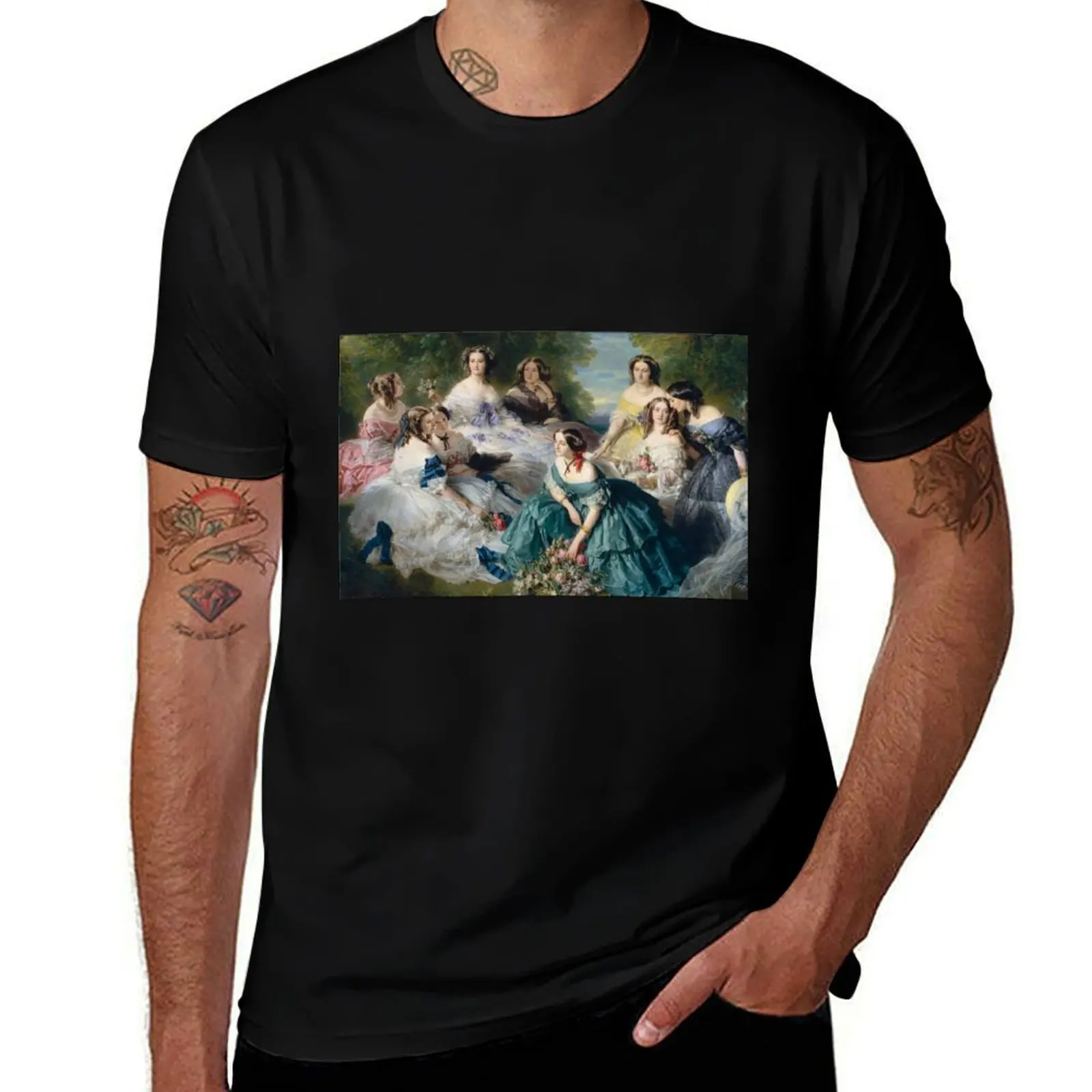 

High Society by Franz Xaver Winterhalter T-Shirt man graphic t shirt t shirt for man