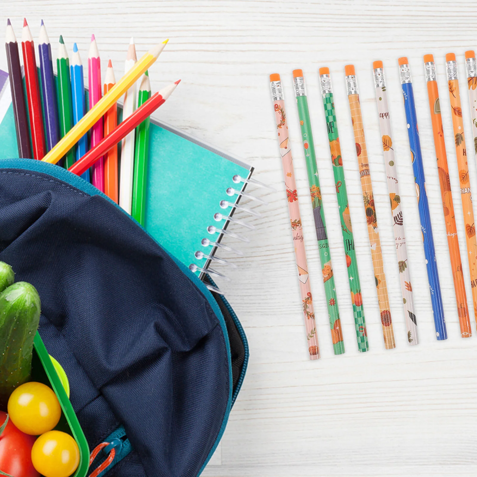 Pumpkin Autumn Pencil Pencils for Party Reward Supplies Birthday Stationery Favor School Elements Themed