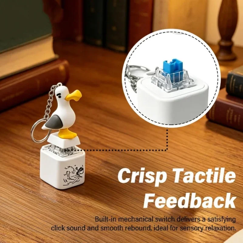 Monkey, Pigeon, Lamb, Donkey Little Seagull Animal Keychain, Illuminated Clicker, Adult Stress Relief And Anxiety Sensing Toy
