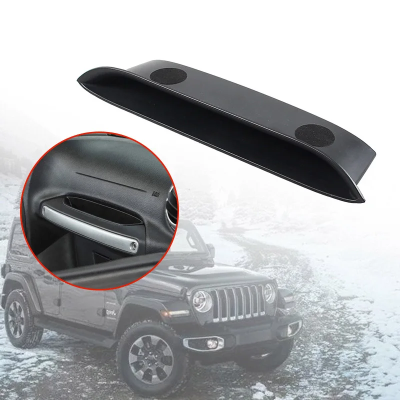 Door Interior Organizer Handle Grab Storage Tray Box for Jeep Wrangler JK 2011-2018 Passenger Side Co-Pilot Car Accessories