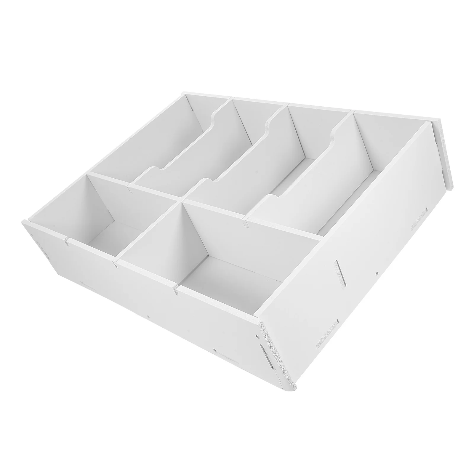 

KITANDOVE 6 Section Cash Storage Box Bill Organizer Money Tray Holder Portable Currency Case Desk Organizer for Cashier