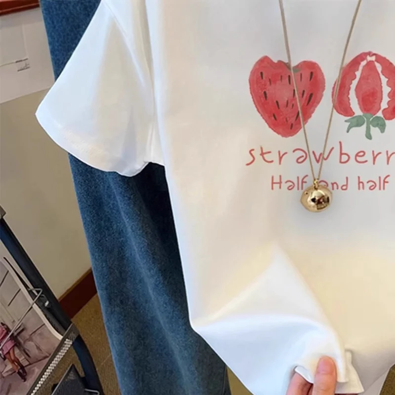 2025 gedruckt Kurzarm Plus Größe frauen Kurzarm T-Shirt Sommer Lose frauen T-Shirt Hohe Qualität Brief Muster CCXX229