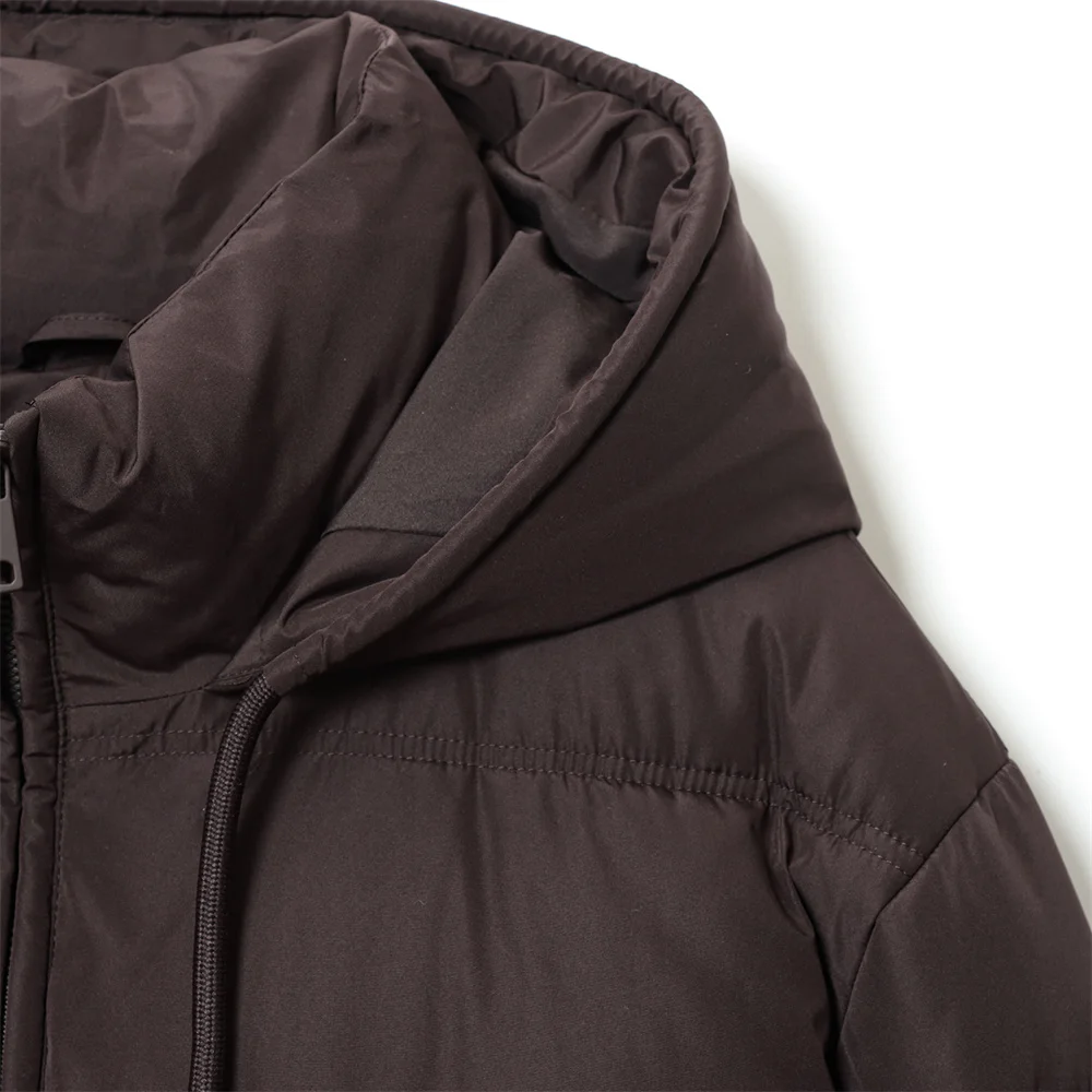 المرأة الجديدة أزياء تنوعا فضفاضة قصيرة الأكمام الطويلة سميكة مقنعين سستة الديكور سترة قطن معطف