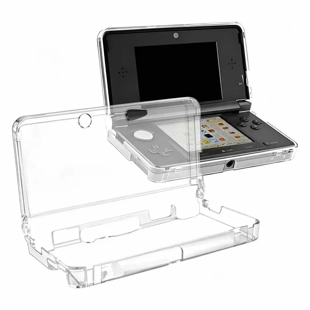 Clear Protective Case Cover For Nintendo 3DS Crystal Gaming Console Shell Skin Screen Protector