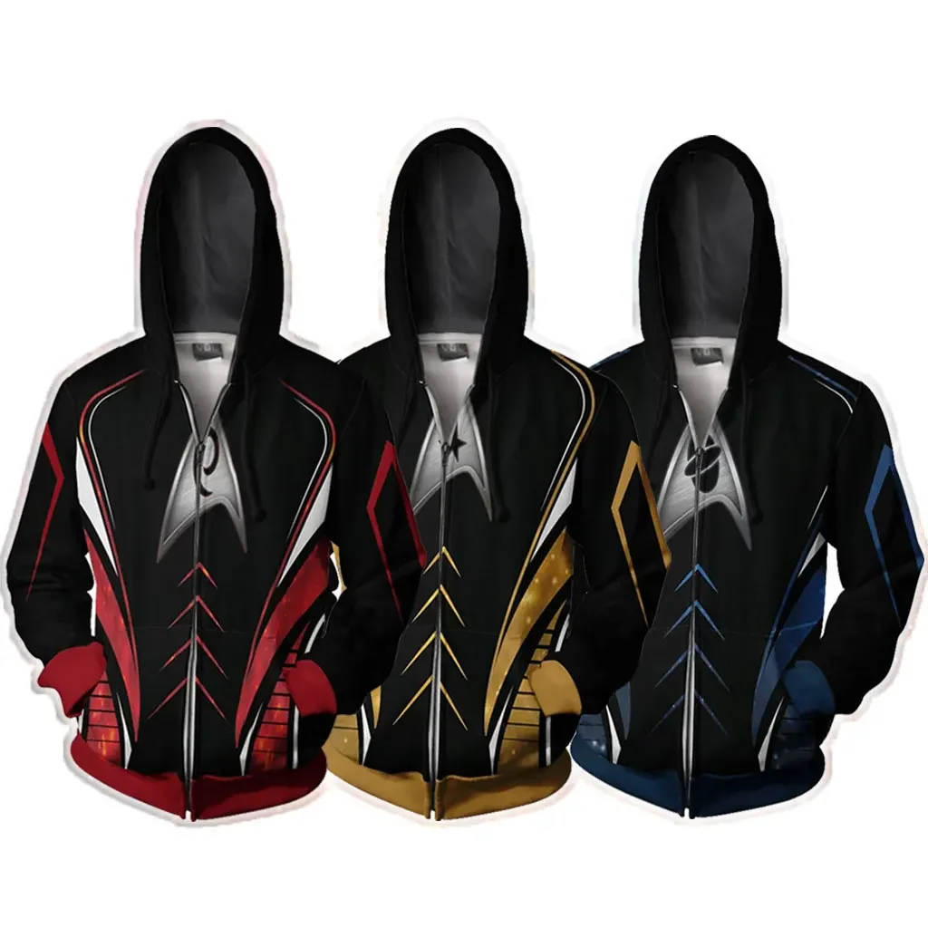 

Cosplay Spock Same Zipper Jacket 3D Printing Fashion Sweater Jacket Adult Men and Women Hoodie Personalised Streetwear Tops