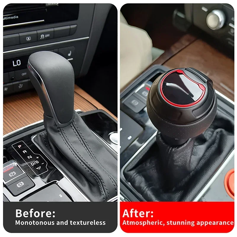 Gear Shift Knob For Audi A3 8V A6 C7 S3 Q3 2 RS 3 4 5 S6 RS6 A7 Shift Lever Head Automatic Led Metal carbon fibre Gearbox Handle