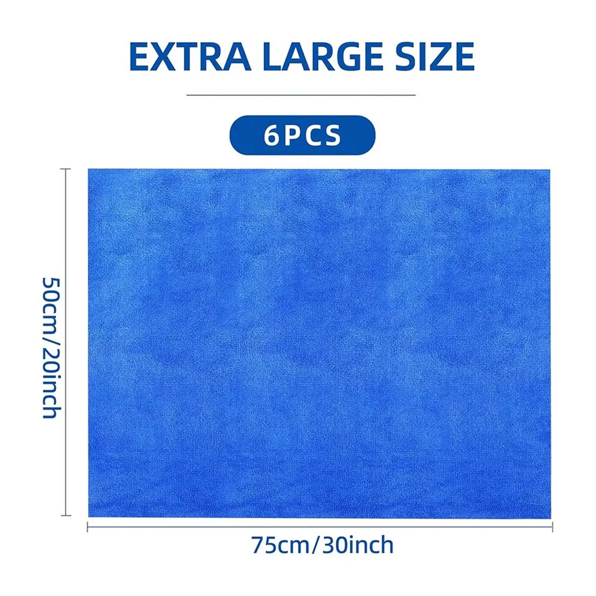 NOCM 6 Pack Microfiber Cleaning Cloths Extra Large 30
