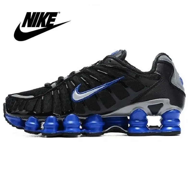 

Мужские кроссовки Nike-Shox TL 1308, черные, золотые удобные кроссовки для бега и занятий спортом на открытом воздухе, Размер 40-45 OA, новое поступление