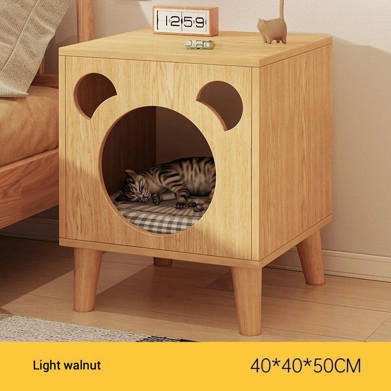 Custom Modern Bedside Table With Small Multifunctional Cattery Locker Cats Bedside Cabinet For Living Room