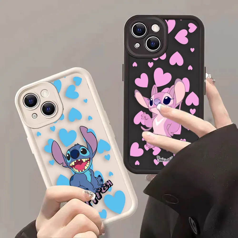 Lilo & Stitch Angie Cartoon AnimePhone Case For SAMSUNG A715 A73 A72 A71 A70 A55 A54 A53 A52 A51 A50 A35 A34 A33 A32 A31 M40