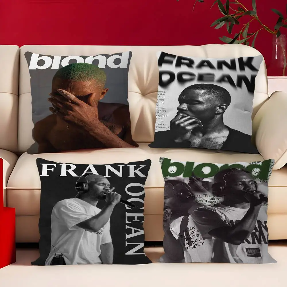 Blond F-Frank O-Ocean Singer Cushion Cover Inches Farmhouse Decor Home Throw Pillow Covers for Couch Decorations