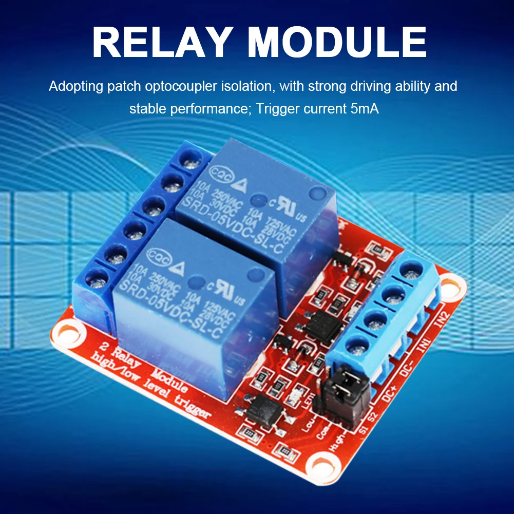 8 Channel 5V 12V 24V Relay Module Board Shield with Optocoupler Support High Low Level Trigger Indicator Light for Arduino