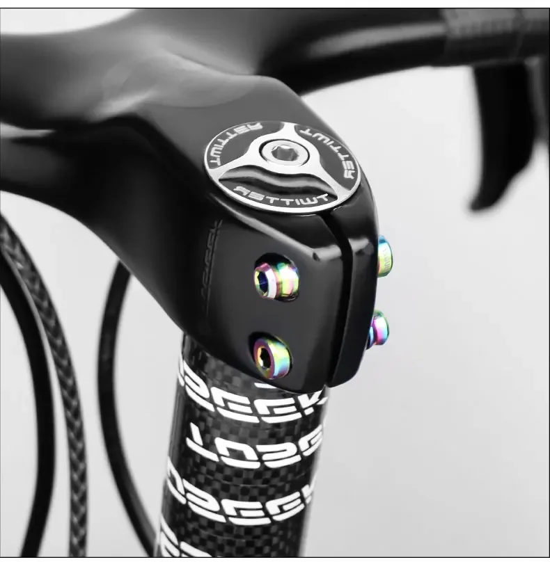 MUQZI Titanium Screw M5x17 19mm Stem Bolt Road Bike Handlebar Stem Bolt