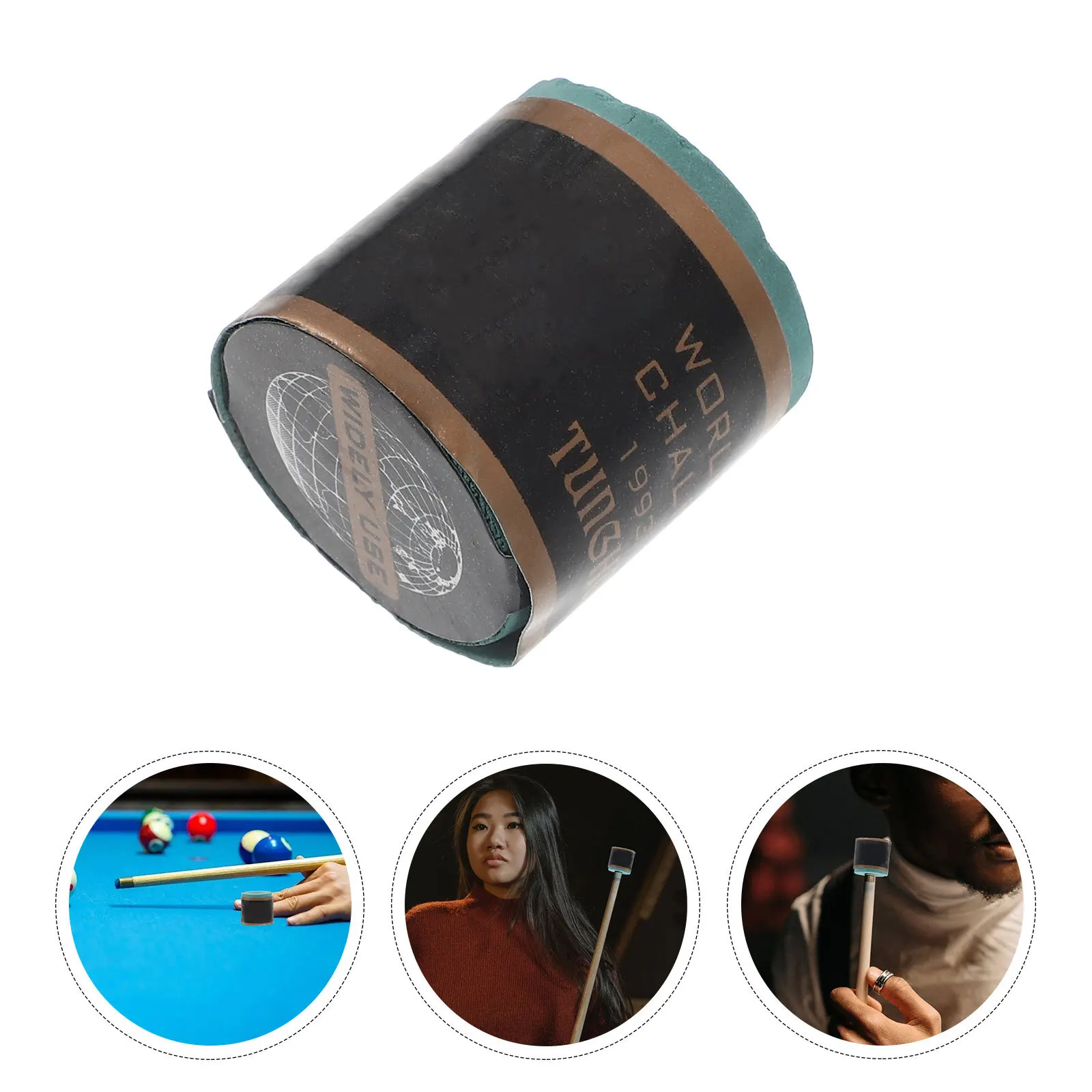 

Billiard Cue Chalk Blue Pool Cue Chalk Block Suitable for Professional and Amateur Players Improve Friction Prevent Skidding