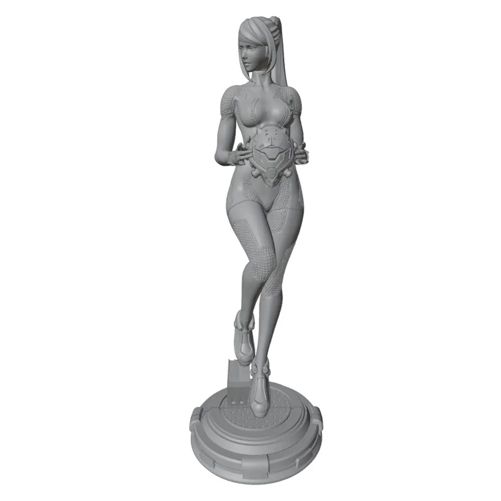 1/24  75mm Sexy Girl Resin Model Kits GK Miniature 3D Printed Gray Model Figurine DIY Doll Model Unassembled And Unpainted