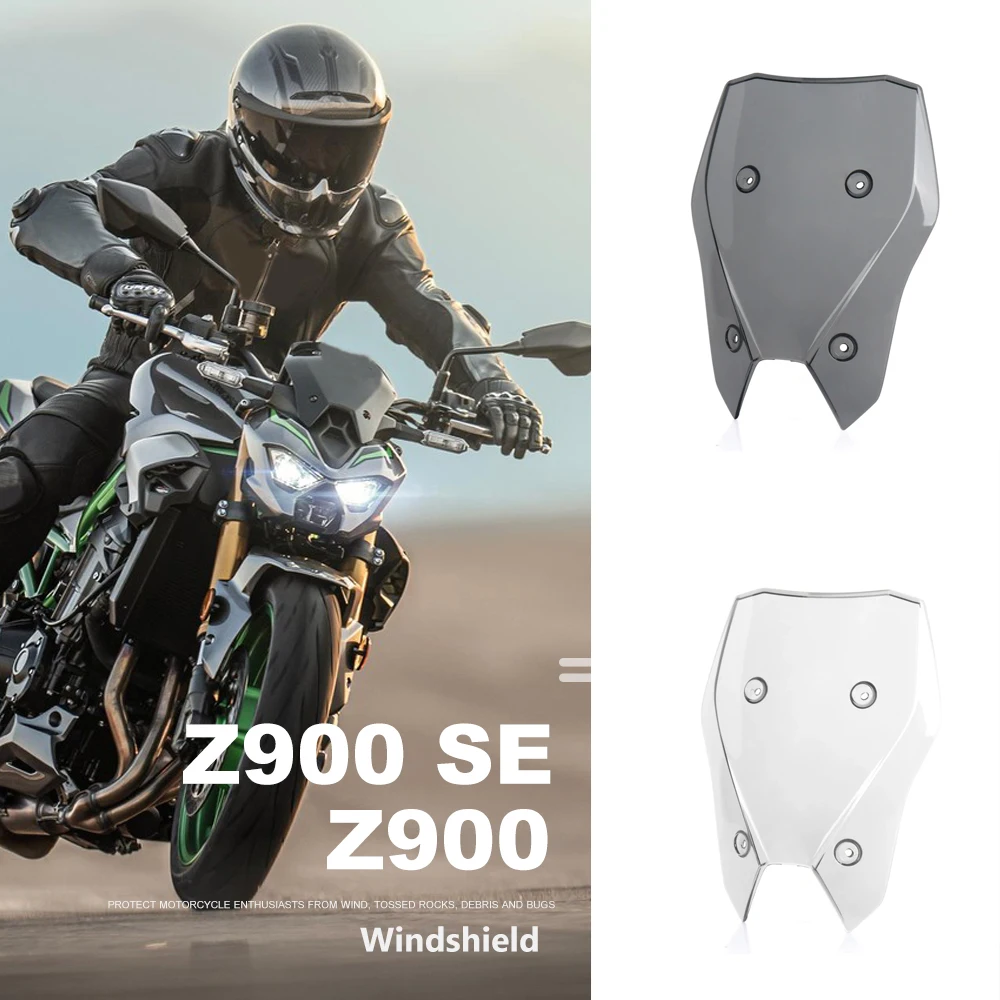 

New For Kawasaki Z 900 SE Z900 SE 2025 Motorcycle Accessories Windshield Screen Visor Windscreen Double Bubble Wind Deflector
