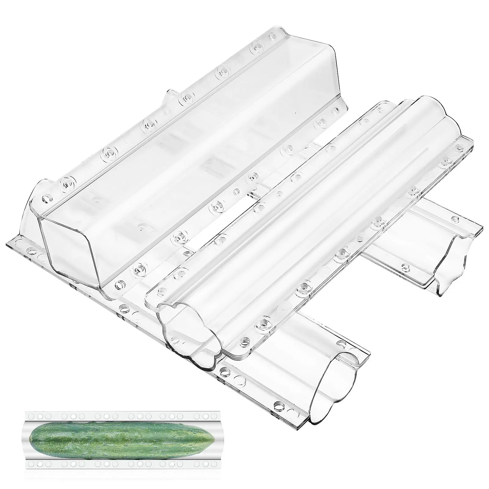 

4 Pcs Combination Cucumber Mold Baby Veggie Shaping Tool Plastic Sprouts Fruits