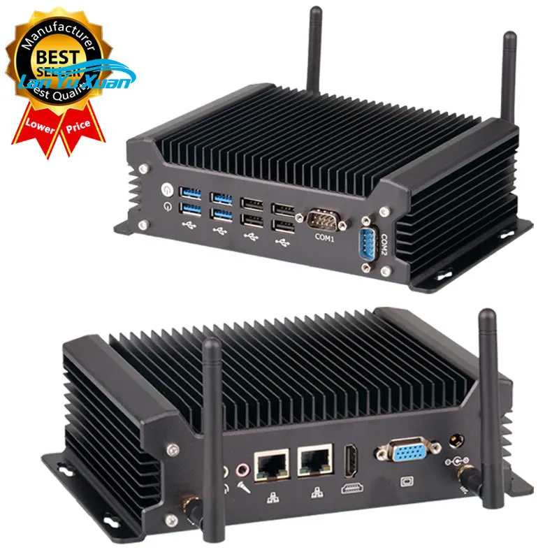 Mini PC Intel i7-10610U X86, 16 Go, 2 ports LAN, Windows 10, Linux