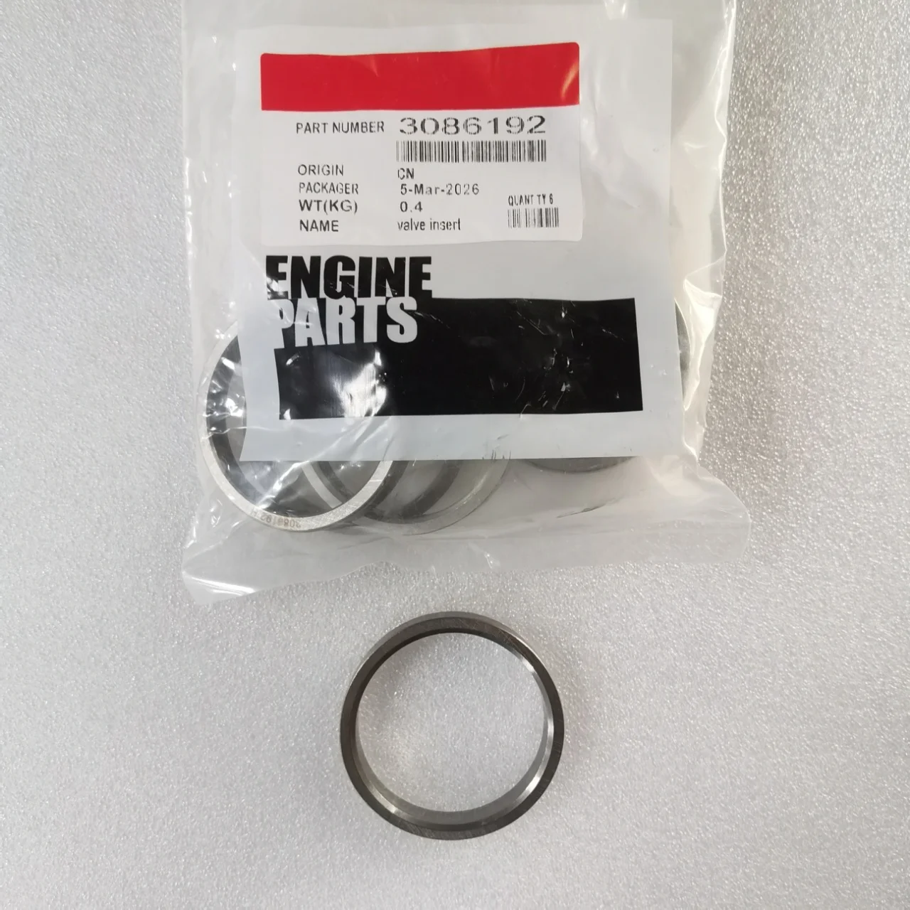 6PCS 3086192 Valve Insert for Cummins Engine K19 KTA19