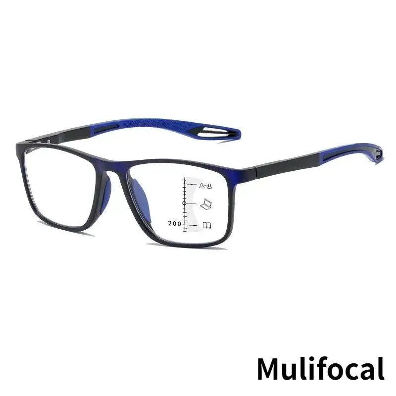 TR90 Anti-blue Light Multifocal Reading Glasses Men Women Progressive Near Far Eyewear Ultralight Sports Farsight Eyeglasses - Image 8