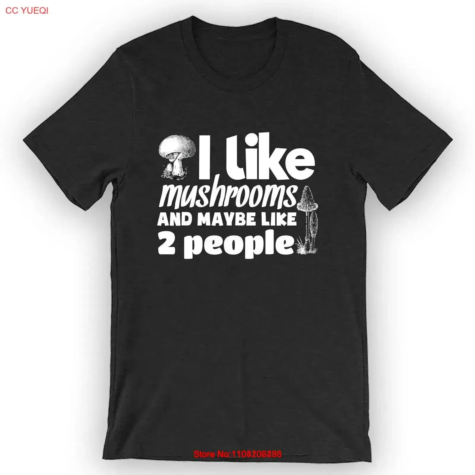 

I Like Mushrooms and Maybe Two People T Shirt Mycology vintage Washed Slightly fashion Stylish streetwear Unisex Casual