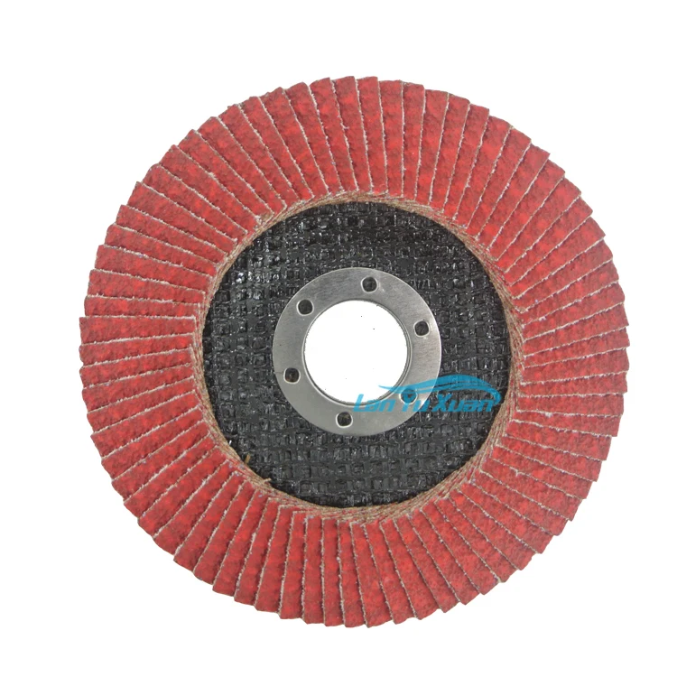 Satc 4.5 Inch Keramische Aluminiumoxide Flap Disc Durzaam Rood 115*22 Mm Schuurdelen Voor Polisten Metalen, Roestvrij Staal