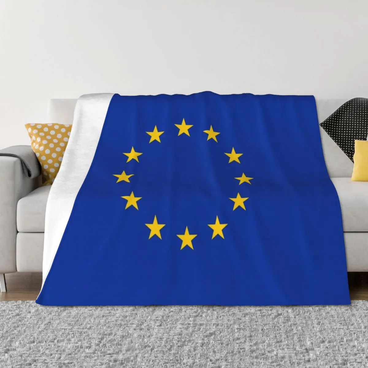 

EU Europe European Union European flag EU stars Throw Blanket Nap wednesday Beach Hair Blankets