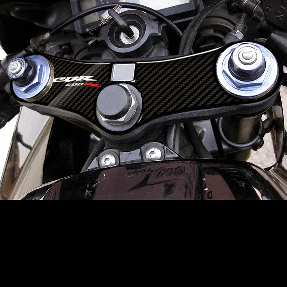 3D Carbon-look Upper Triple Yoke Defender voor Honda CBR600RR 2005-2006