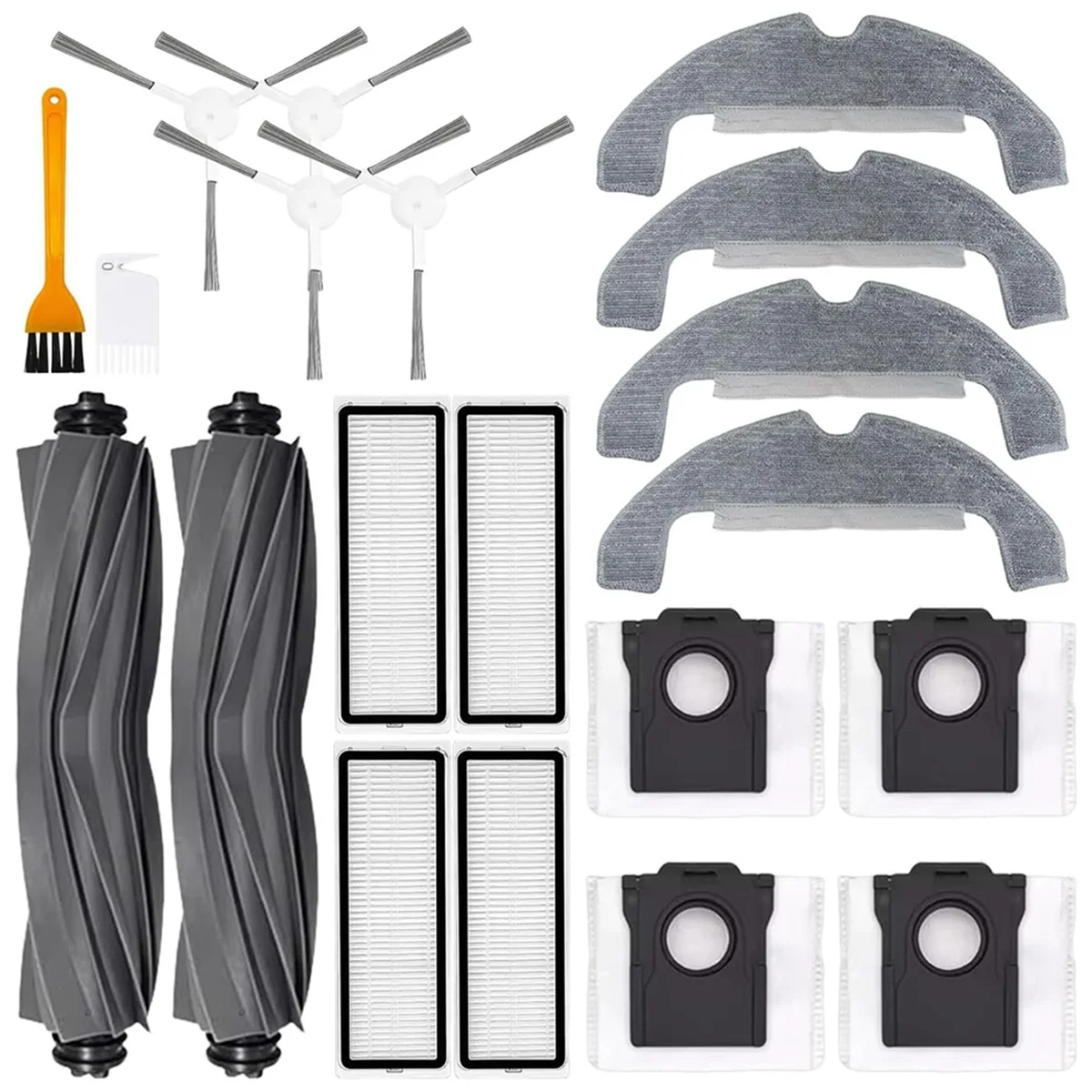 

Hot sale For D10 Plus Gen 2/RLD32GD Robot Vacuum Cleaner Parts Main Side Brush Filter Dust Bag Mop Cloth Accessories Kit