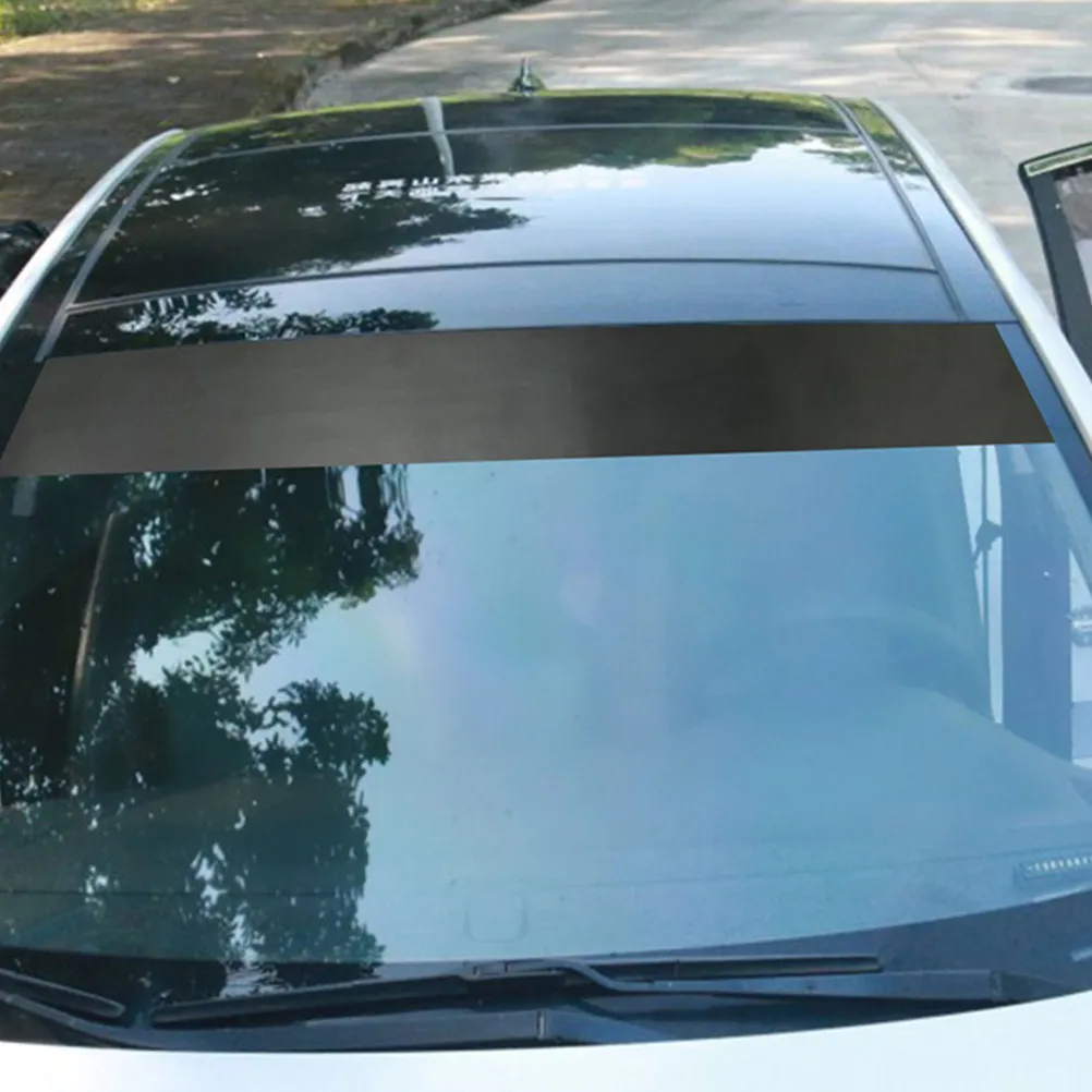 

3Pcs Racing Stripe Car Banners Windshield Decal Sticker Sunshade Protective Strip Front Windshield Sun Visor Strip Car Window